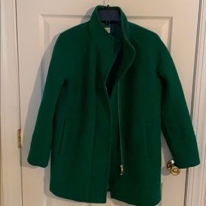 Gorgeous Green J. Crew Women’s Wool Coat Size 6